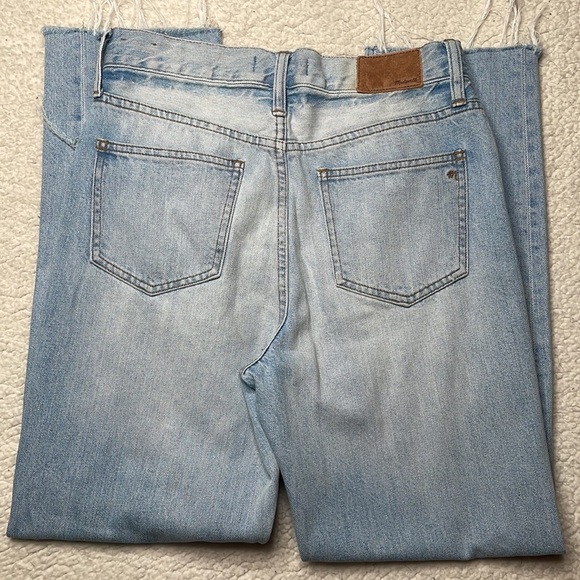 Madewell Jeans Denim The Perfect Vintage Ripped Distressed Size 26 Raw Hem - Picture 6 of 9